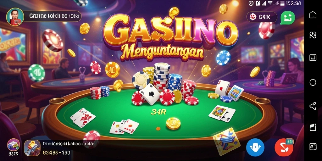 Tampilan permainan kasino yang menarik dari 34R.