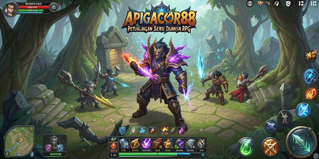 Tampilan gameplay seru di dunia fantasi APIGACOR88.