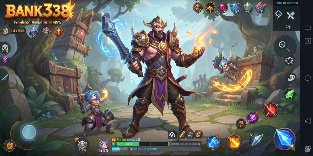 Tampilan menarik dari gameplay petualangan ARPG yang mendebarkan.