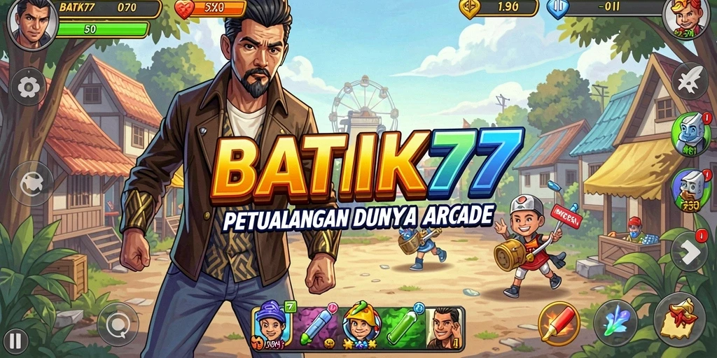 Tampilan gameplay BATIK77 menampilkan keindahan batik dalam aksi Arcade.