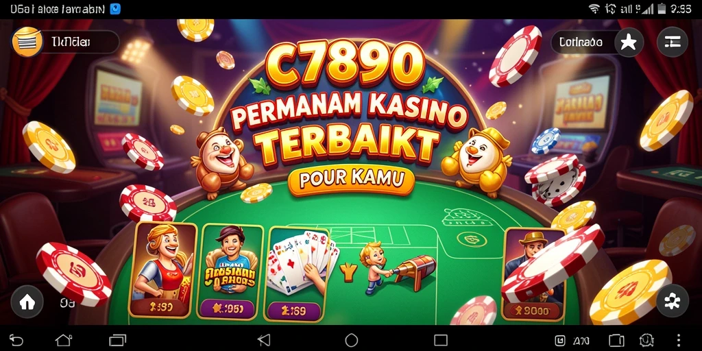 Tampilan gameplay Kasino yang seru dan dinamis di C7890.