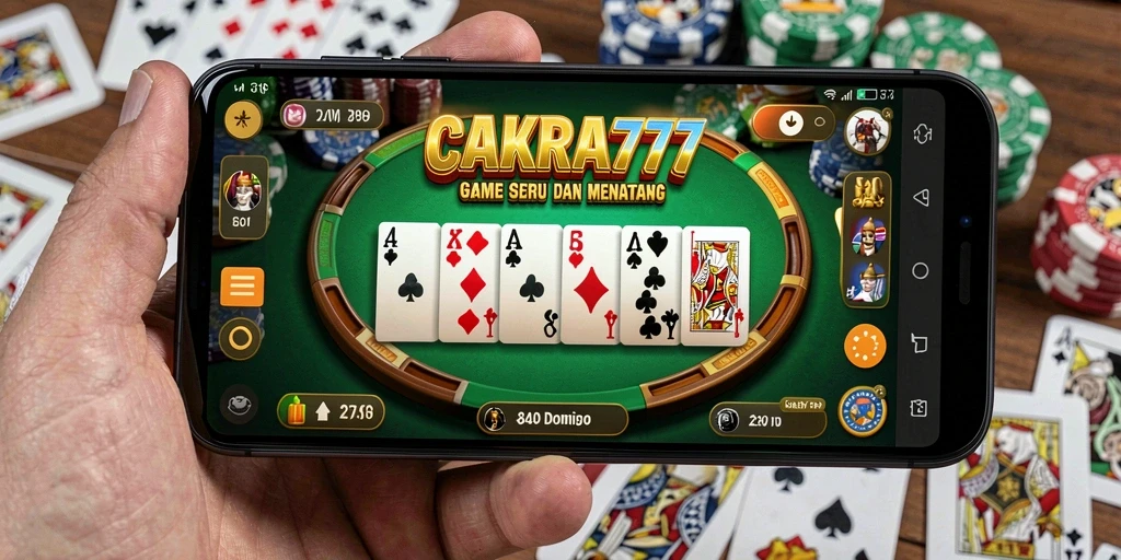 Tampilan seru gameplay domino CAKRA777 yang menarik perhatian.