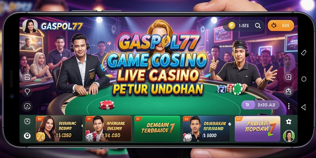Tampilan gameplay Live Casino GASPOL77 yang menarik dan interaktif.