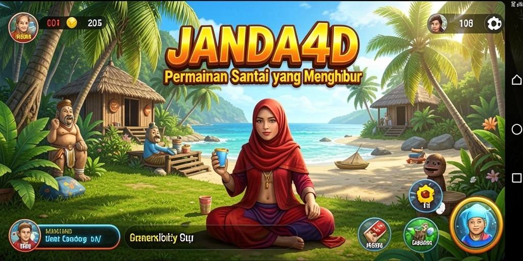 Screenshot JANDA4D menampilkan aksi gameplay yang seru dan santai.