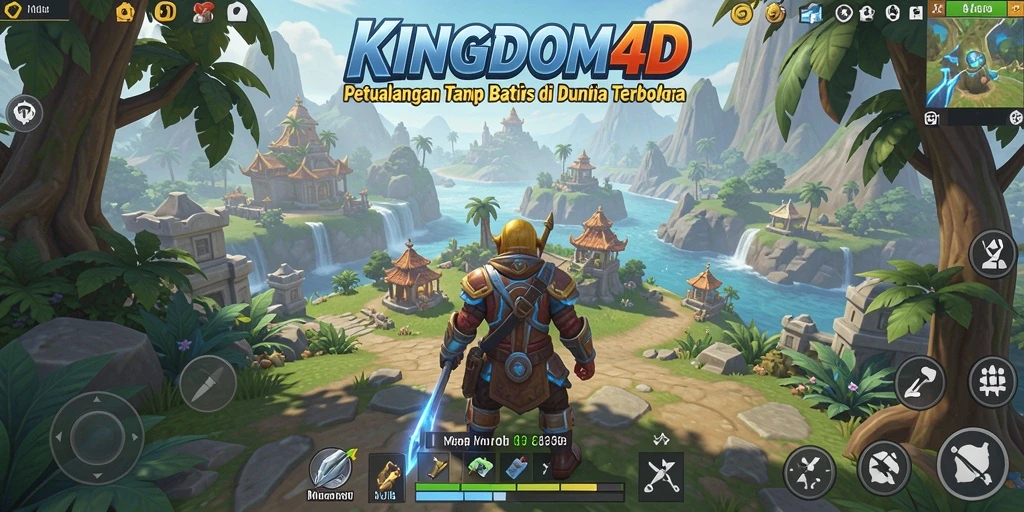 Tampilan gameplay memukau di dunia terbuka KINGDOM4D.