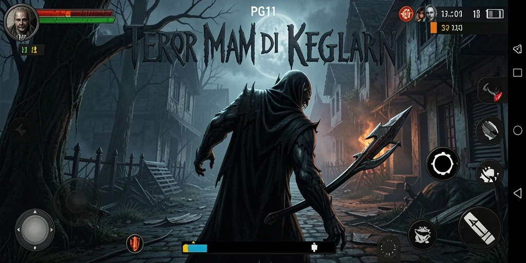 Screenshot utama PG11 menggambarkan suasana mencekam di lokasi angker.