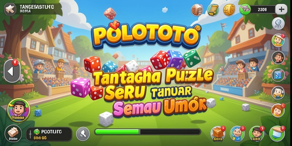 Tampilan gameplay POLOTOTO dengan tantangan puzzle yang menarik.
