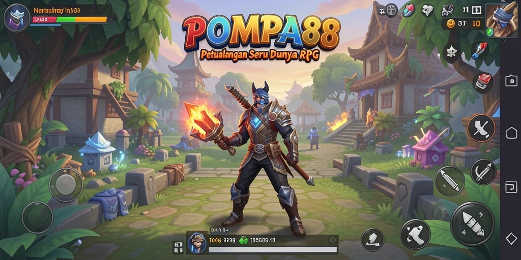 Tampilan menarik dari gameplay RPG POMPA88 yang penuh strategi.
