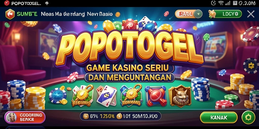 Screenshot utama menampilkan gameplay seru dari POPOTOGEL.