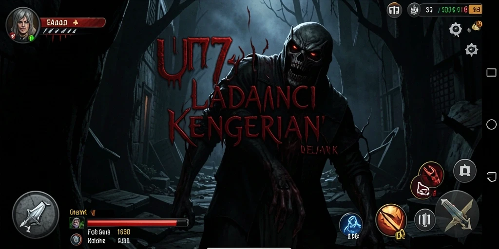 Tangkapan layar UT77 menunjukkan suasana mencekam saat menjelajahi lokasi angker.