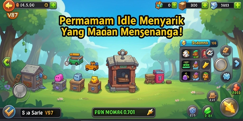 Screenshot utama V87 menampilkan gameplay yang menarik dan menawan.