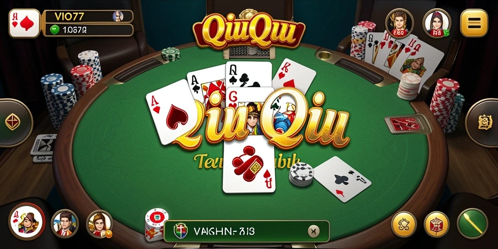 Screenshot VIO77 menunjukkan intensitas permainan QiuQiu yang seru.