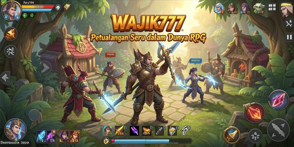 Screenshot gameplay <strong>WAJIK777</strong> menampilkan karakter beraksi dalam pertarungan seru.