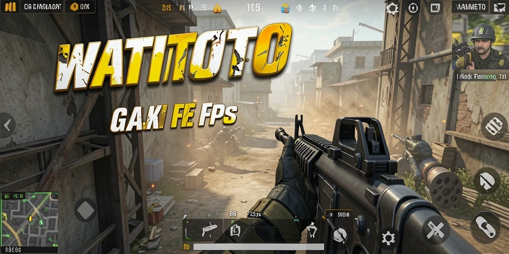 Tampilan aksi intens gameplay WATITOTO saat pertempuran tim.