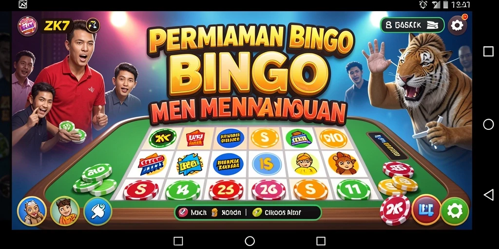 Tampilan gameplay seru di ZK7 dengan atmosfer Bingo yang menarik.